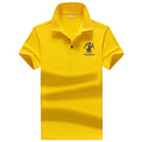 Polo Shirt Men High Quality Men Polyester Short Sleeved Summer Dress Shirt Brand Jersey Polo Hombre Size M-4XL Dropshipping