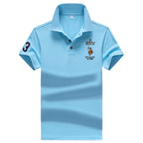 Polo Shirt Men High Quality Men Polyester Short Sleeved Summer Dress Shirt Brand Jersey Polo Hombre Size M-4XL Dropshipping