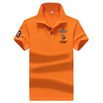 Polo Shirt Men High Quality Men Polyester Short Sleeved Summer Dress Shirt Brand Jersey Polo Hombre Size M-4XL Dropshipping