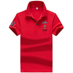 Polo Shirt Men High Quality Men Polyester Short Sleeved Summer Dress Shirt Brand Jersey Polo Hombre Size M-4XL Dropshipping