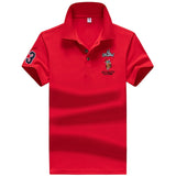 Polo Shirt Men High Quality Men Polyester Short Sleeved Summer Dress Shirt Brand Jersey Polo Hombre Size M-4XL Dropshipping