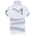 Polo Shirt Men High Quality Men Polyester Short Sleeved Summer Dress Shirt Brand Jersey Polo Hombre Size M-4XL Dropshipping