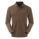 Top quality 2019 Autumn Men's long sleeve polos shirts 100% cotton XS-4XL casual solid color mens polos shirts fashion mens tops